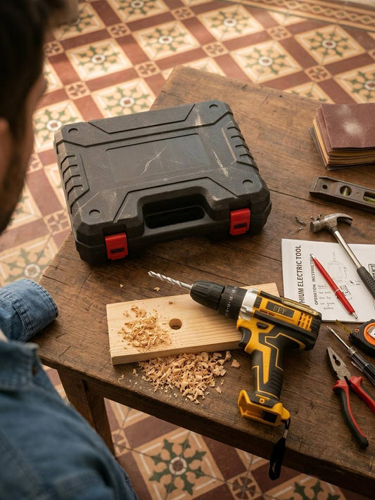 🔩Taladro Portátil Inalámbrico con Doble Batería y Múltiples Cabezales🛠️